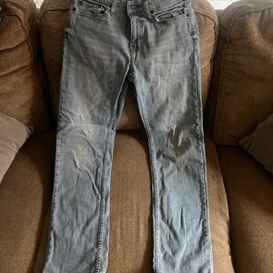 Hollister Men's Light Blue Straight Jeans